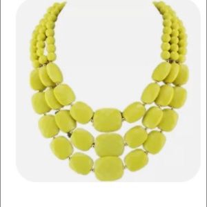 Betsey Johnson Neón yellow chunky necklace